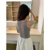 New summer women's clothing, European and American style Spice Girls, sexy slim-fitting lace splicing perspective halter sling vest top