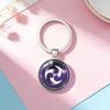 Genshin Impact Vision Keychain, Anime Time Gem Pendant Key Ring Wholesale
