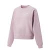 Li Ning Fitness Series Round Neck Pullover Solid Color Loose Sweatshirt Women Sweatshirt AWDVD70-5