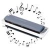Blues Harp Mundharmonika 10-Loch Mundharmonika Eb Tonart Musikgeschenke Phosphorbronze Stimmzunge(Weiß )
