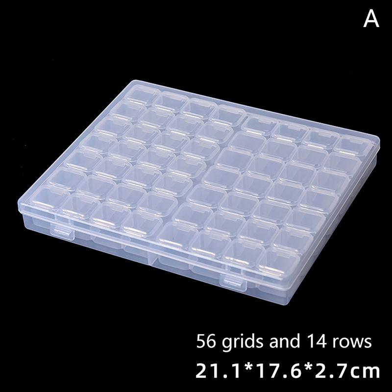 Пластиковая коробка с пряжкой, практичный отсек, держатель для ювелирных изделий, сережек, бусин, шурупов, витрина, коробка для хранения as the picture