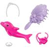 Poupée Sirène - Barbie - aBrooklyna - Cheveux Roses - Effet Changeant De Couleur - Accessoires Inclus