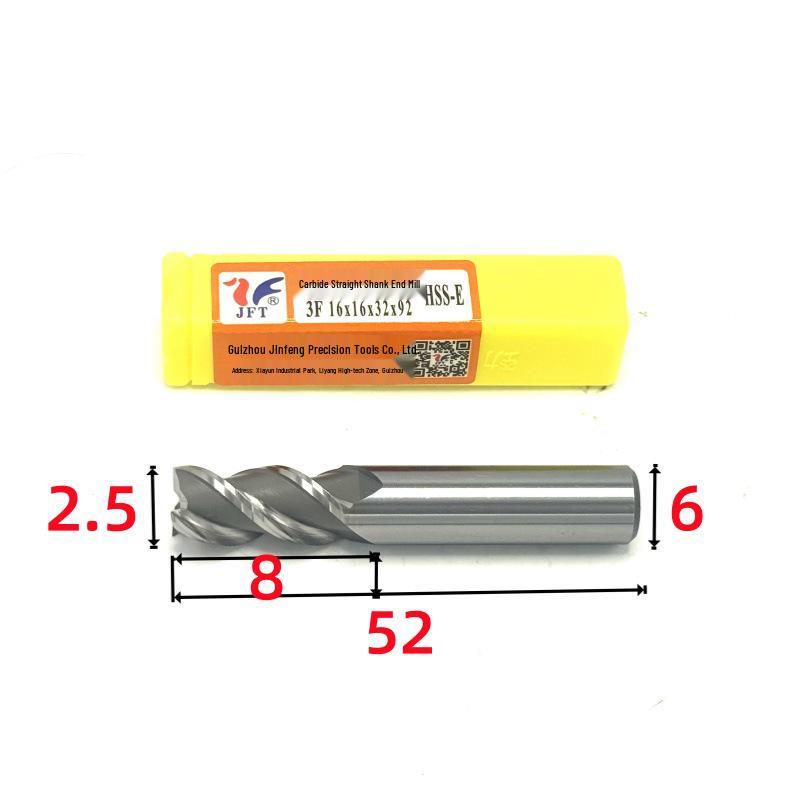 Guiyang Jinfeng High-Speed Steel Three-Flute Superhard End Mill 1.5–30mm