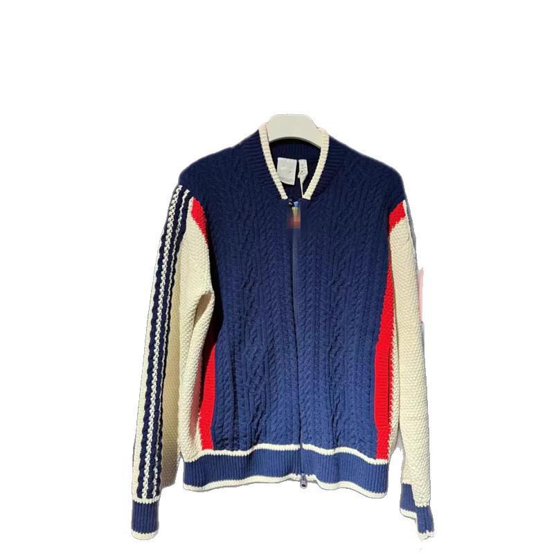 Cardigan casual in maglia unisex a tre strisce - Stile Primavera & Inverno