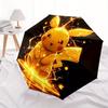Electricity Pikachu Automatic Open Umbrella Compact Foldable Design, Durable Fabric for Casual Birthdays, Christmas s a0820066