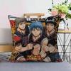 Anime KKuroko No Basket Basketball Cushion Cover Inches Farmhouse Decor Home Throw Pillow Covers For Couch Decorations