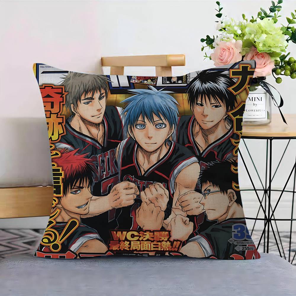 Anime KKuroko No Basket Basketball Cushion Cover Inches Farmhouse Decor Home Throw Pillow Covers For Couch Decorations