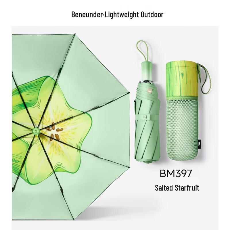 Beneath the Banana Triple-Fold UV Protection Sun Umbrella