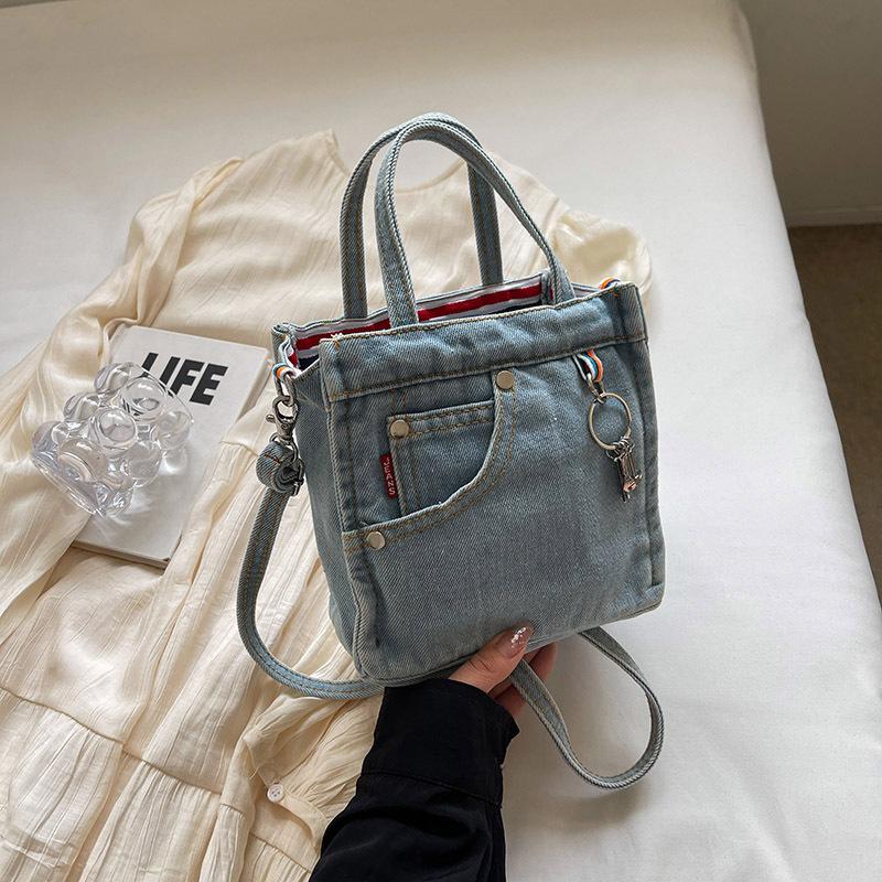 Ladies' Crossbody Bags Creative Retro Washed Denim Persalized Fashiable Verstaile Handbags High-quality Shoulder Bags Girl