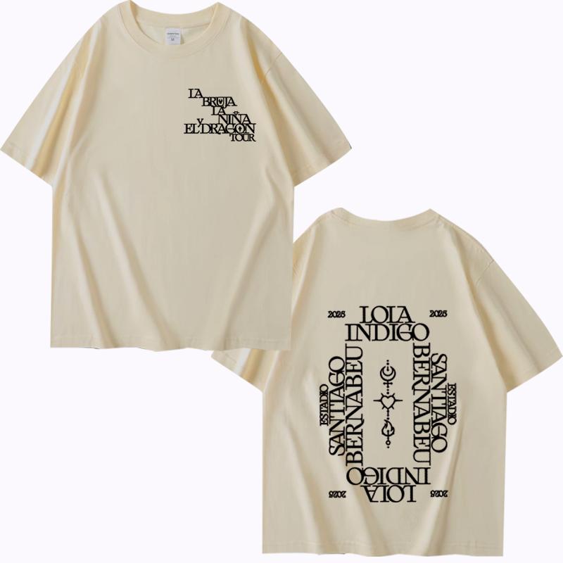 Lola Indigo 2025 Tour T Shirt Men Women Oversized 100% Cotton Hot Sale Short Sleeve Summer Fashion Print Unisex Plus Size Tops