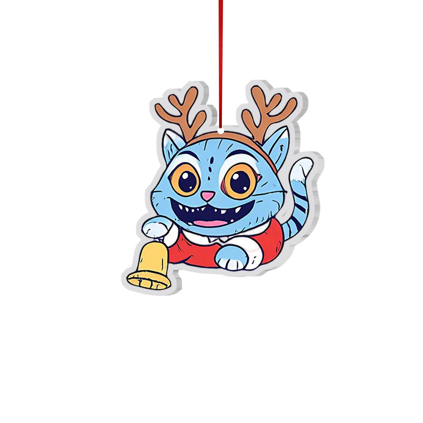 

Рюкзак Рождественская елка Акриловая подвеска 2D Плоская подвеска, Рождественское украшение Йена для вашей рождественской елки. One Size