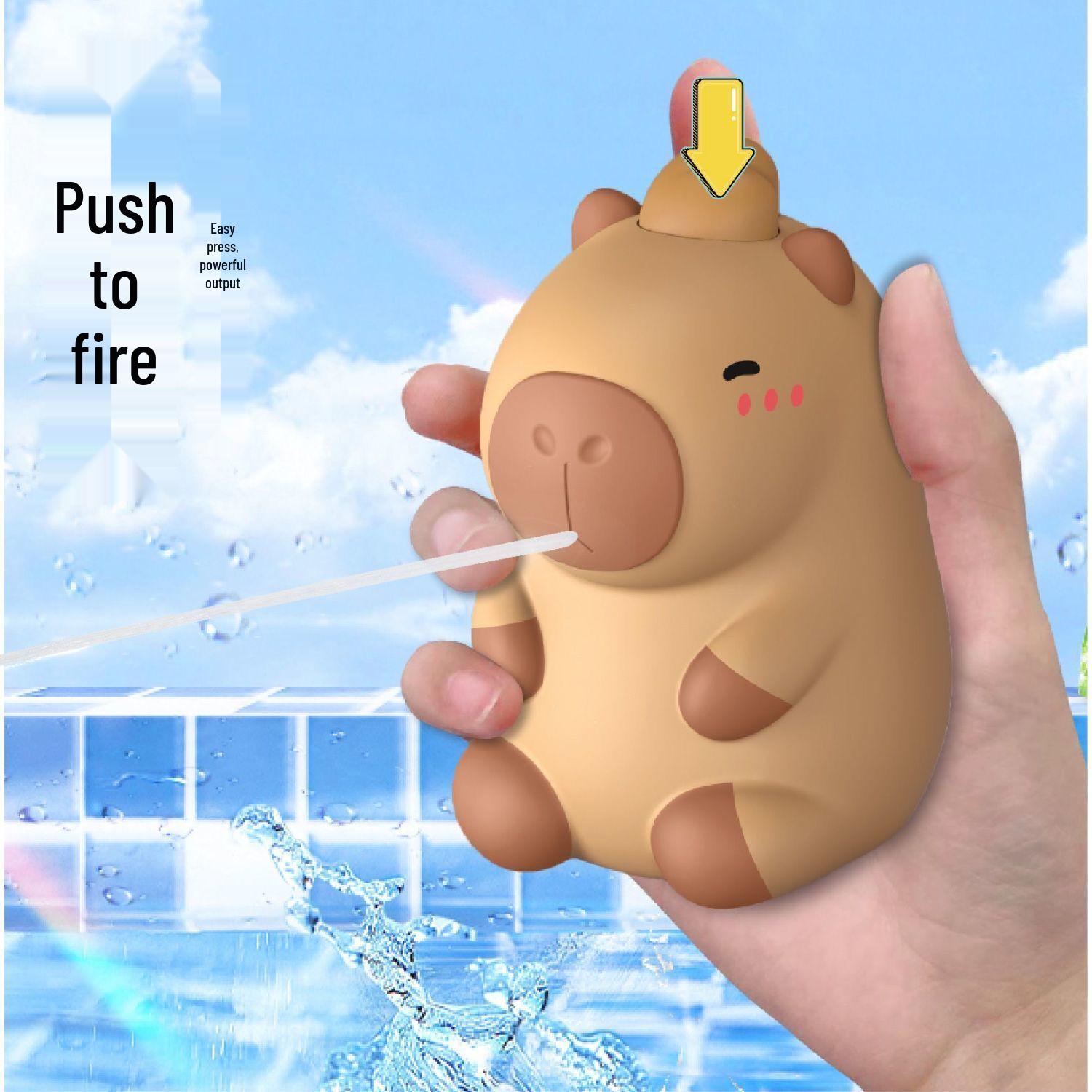 

Водяной пистолет капибара: Креативная игрушка-распылитель для детских водных боев и развлечений родителей с детьми