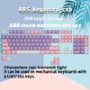 PBT Keycaps: 61 or 87-104 Light-Transmitting, Two-Color Mechanical Keyboard Set