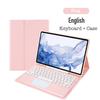 Portable Detachable Touch Wireless Bluetooth TPU Keyboard Case For Samsung Tab S8 Plus / S7 FE 12.4 Inch Tablet Protective Cover
