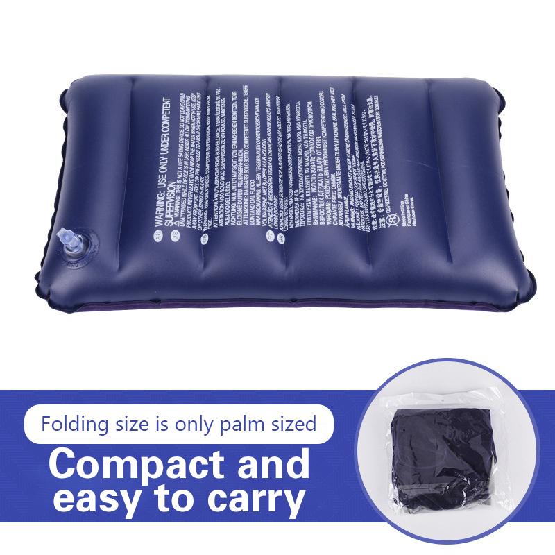 47X30Cm Luftkissenkissen Outdoor Camping Schlafkissen Tragbare Faltbare Quadratische Aufblasbare Kissen Ultraleichte Reise Rückenlehne