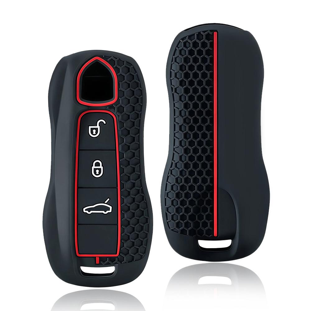 CAR Key Case Cover Shell Fob for Porsche Cayenne Panamera Macan Cayman 911 718 918 958 Remote Key Protector Holder Accessories