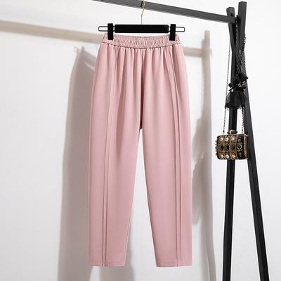 Frauen Frühling Herbst Plus Größe Beiläufige Lose Hosen High Waist Hose