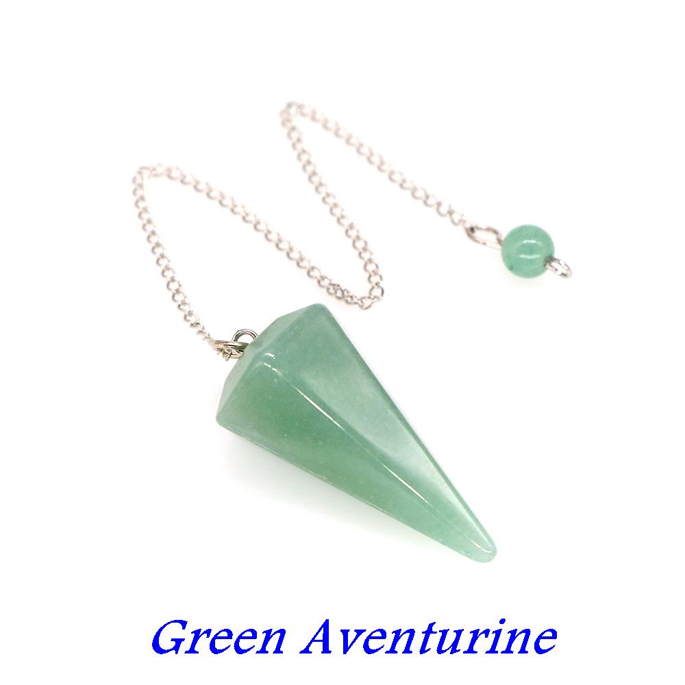 Natural Stone Quartz Agates Pendant Reiki Healing Crystal Cone Amethyst Charm Gems Pendulum Chakra Wicca For Divination Dowsing