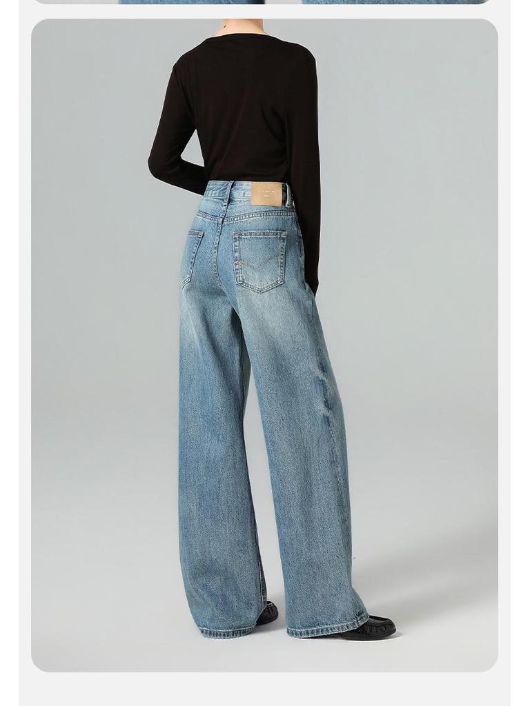 Spring/Summer Wide-Leg Lyocell Pants for Women - High-End Turkish Washed, Floor-Length & Slimming Fit