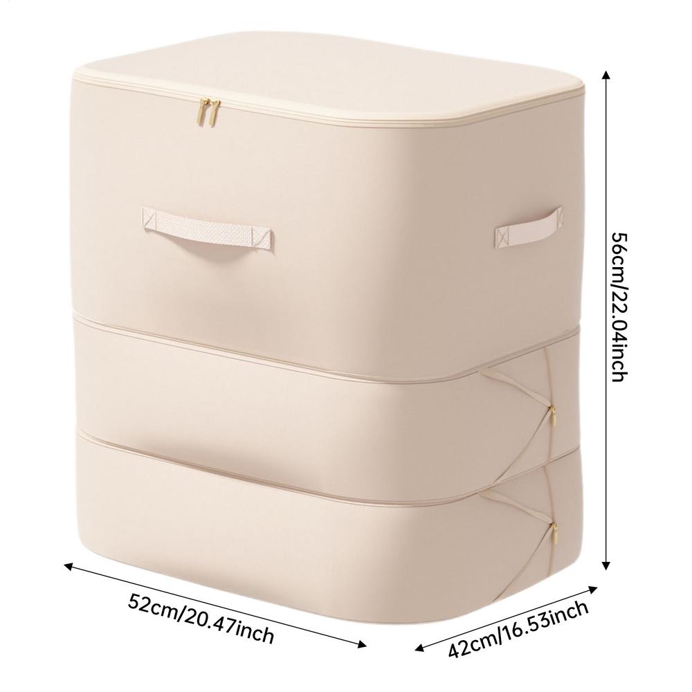 

Premium Vacuum Compression Bags Heavy-Duty Reusable Storage for Down Comforters Quilts Space-Saving Home Travel Organizer кремовый