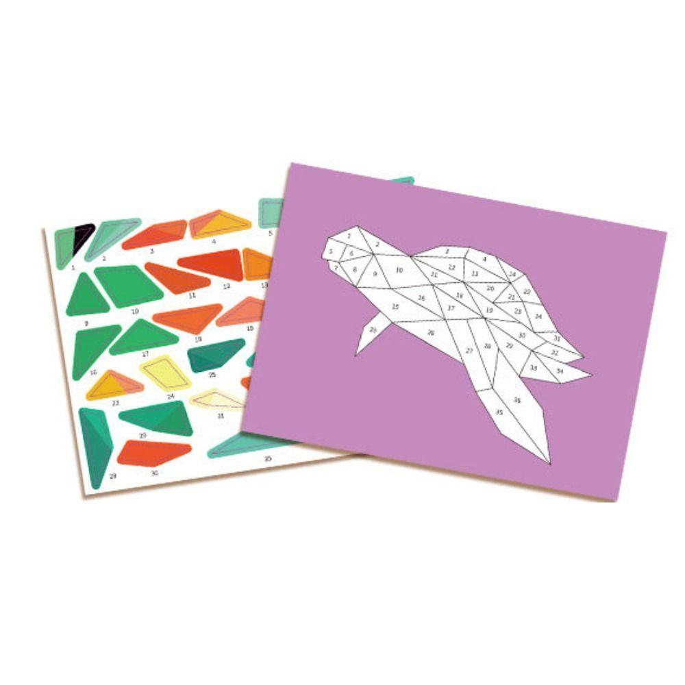 Educational Toys 3D Geometric Sticker Books Handmade Animals Sticker Book  Birthday Gift