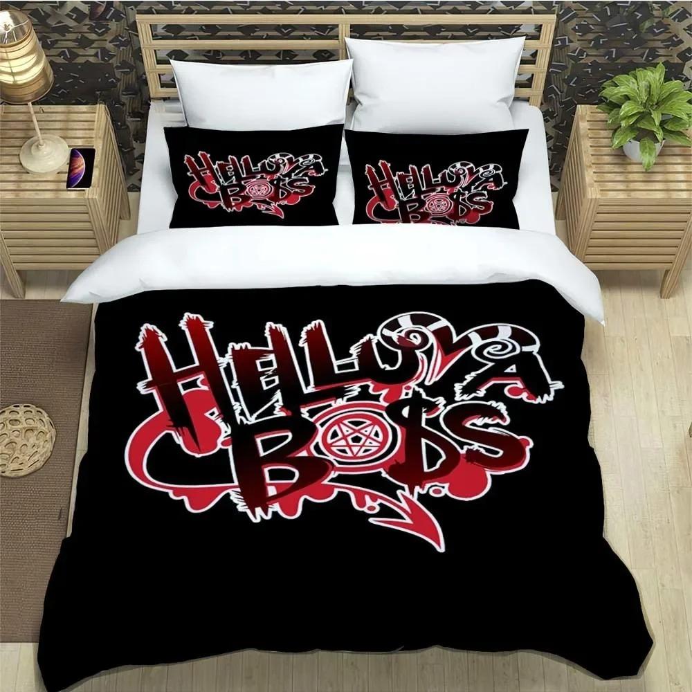 Anime Bettbezug Kissenbezug Bettwäsche Set H-Helluva Boss Erwachsener Junge Mädchen Schlafzimmer Dekoration Kinder Einzel Doppel Große Größe