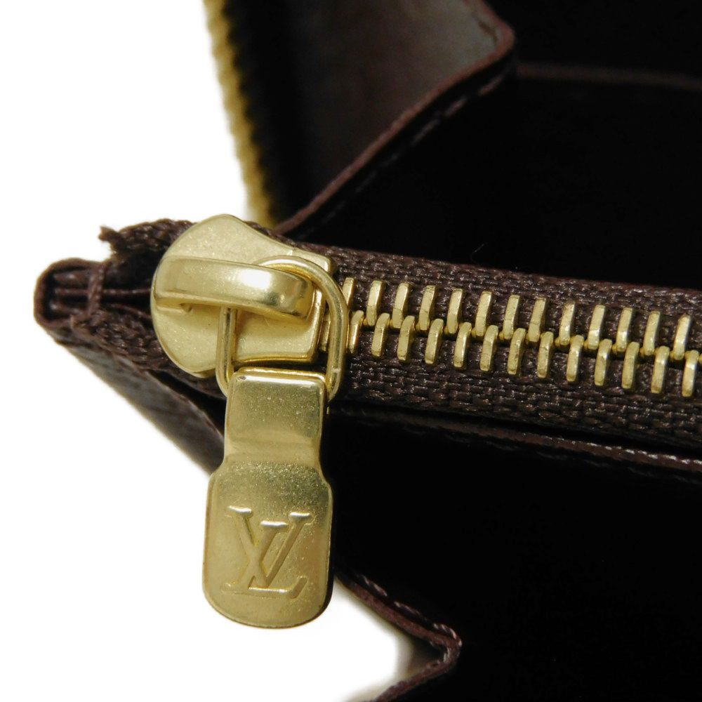 Used LV Circle Bordeaux Zip Around Monogram Wallet (12564, M67234, 7940) In White and Brown, Unisex from Japan AUTHENTIC