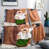 Peter Griffin Printed Flannel Blanket, soft throw for bedroom sofa, washable, fan merchandise, great gift.