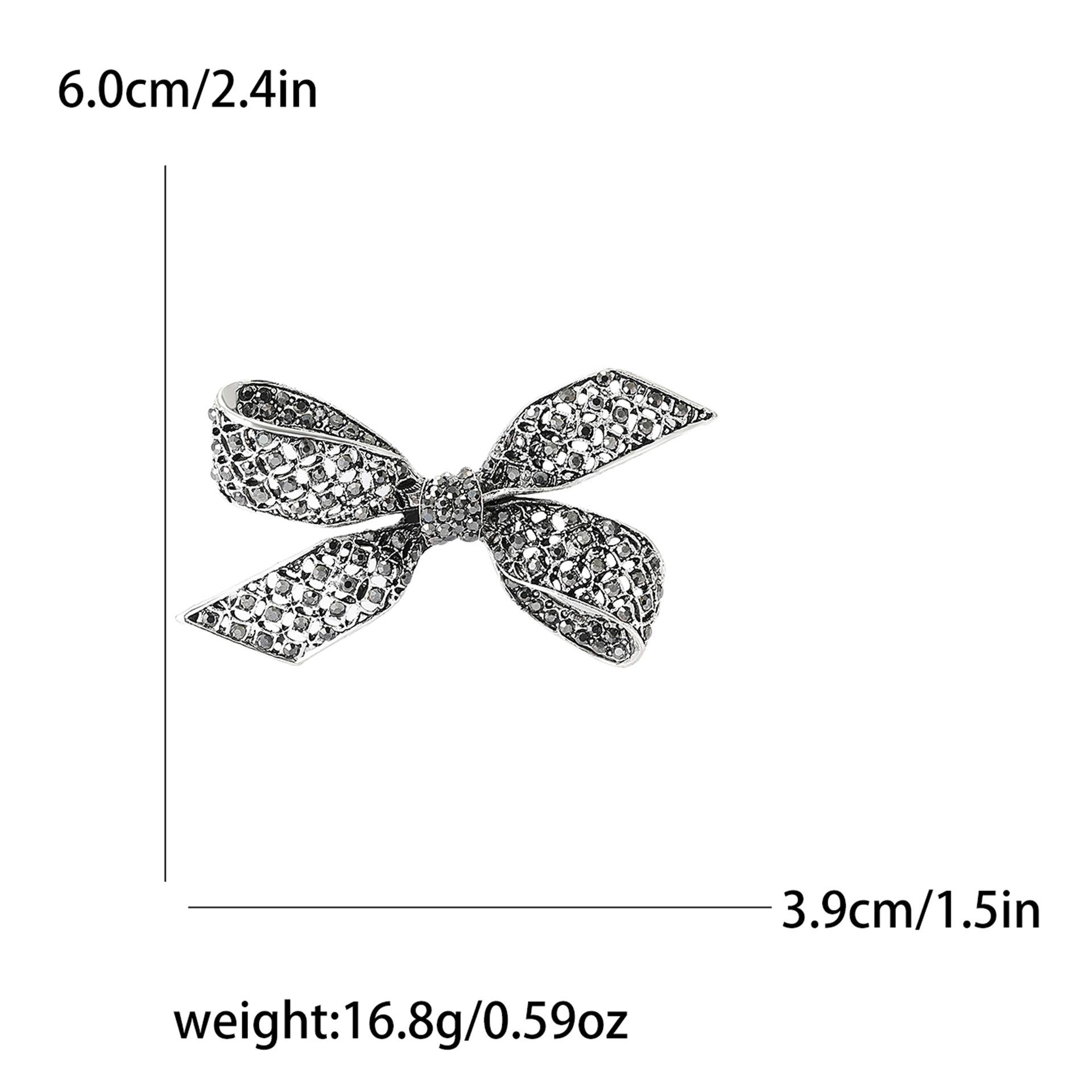 

Ретро сплав горный хрусталь полый бант брошь изысканная универсальная женская одежда корсаж ювелирные изделия булавка