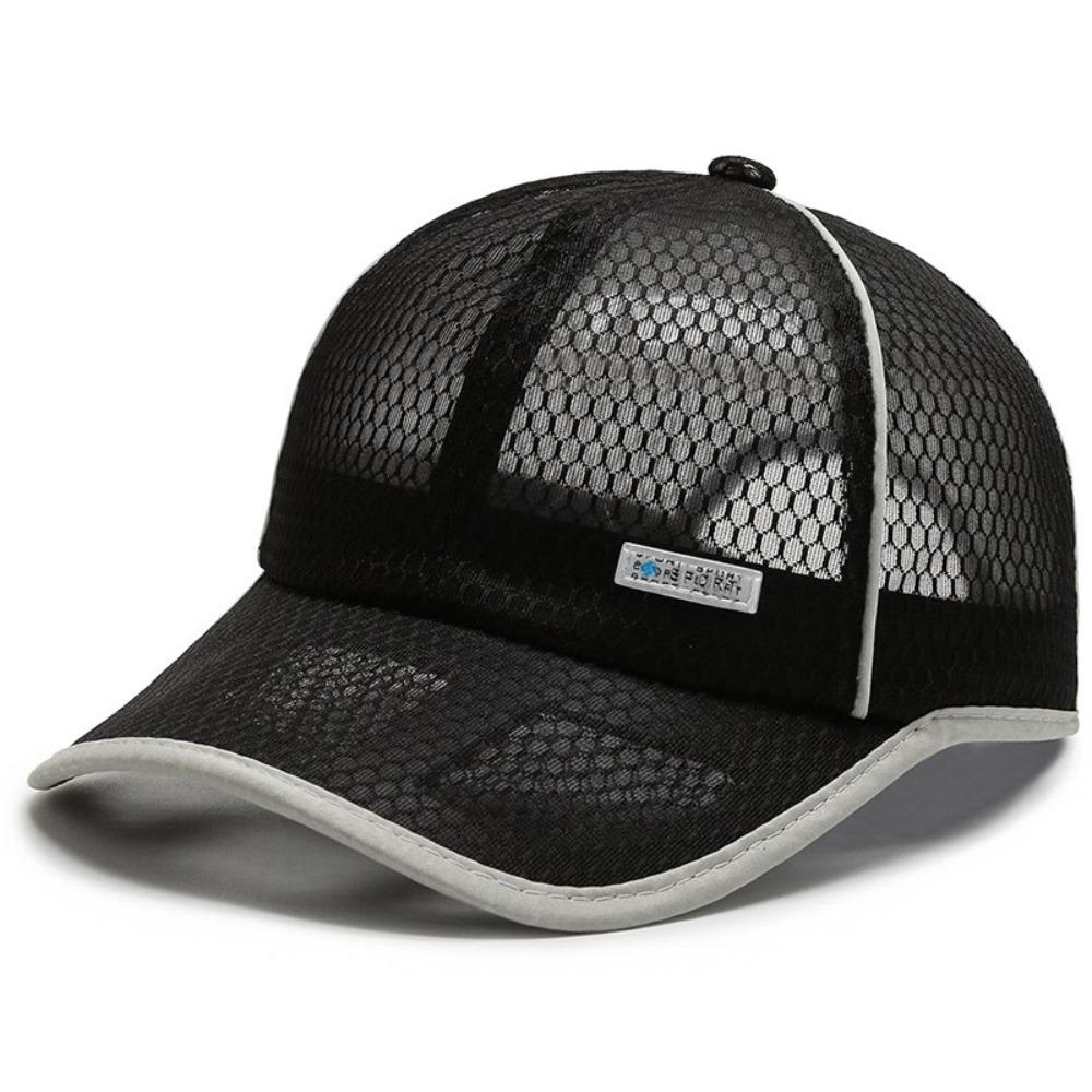 

Adjustable Mesh Baseball Cap Breathable Sunscreen Hats Net Baseball Hats For Boy Girls Children чорний