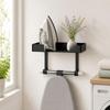 Ironing Board Hanger Large Capacity Laundry Room Storage Shelf with Hooks