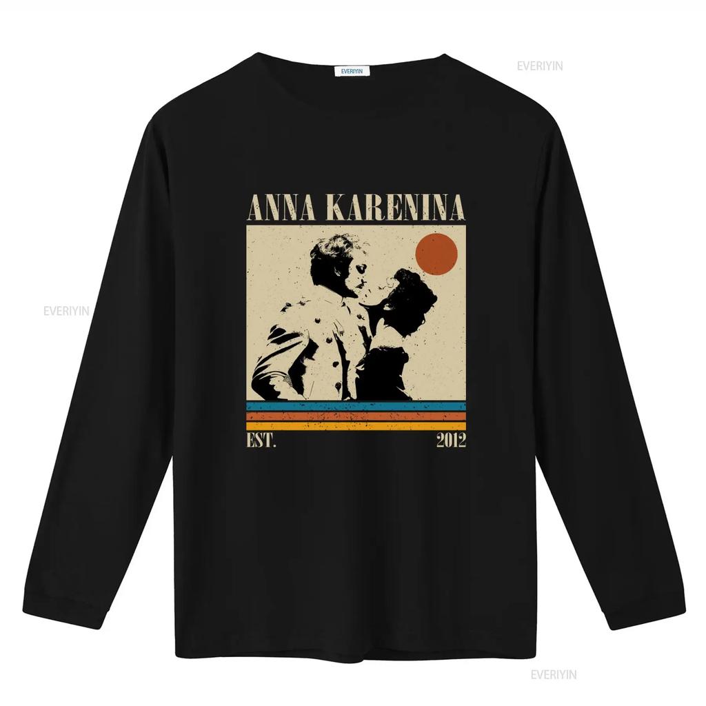 Anna Karenina Movie Vintage Midcentury Retro Minimalist T Shirt Unique Art Print for Film Lovers Vintage Washed Breathable