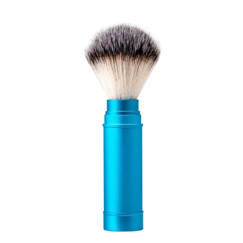 Pennello da Barba da Viaggio Pennello da Barba per Barba Pennello da Rasatura Capelli in Nylon Pennello per Barba Strumento per la Cura della Barba Facile da Usare per Saloni