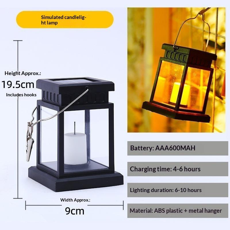Solar Candle Light Lantern Lamp Waterproof Outdoor LED for Garden Patio Yard Holiday Festival Decor