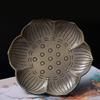3Pcs Vintage Metal Cigarettes Holder Incenses Stick Holder Handcraft Incenses Burners with Flower Base Ashes Catcher