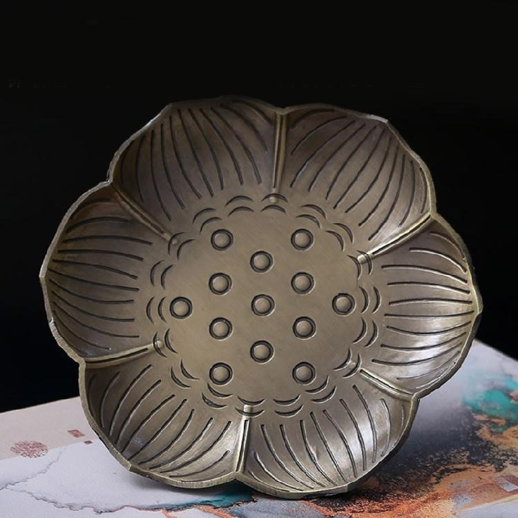 3Pcs Vintage Metal Cigarettes Holder Incenses Stick Holder Handcraft Incenses Burners with Flower Base Ashes Catcher