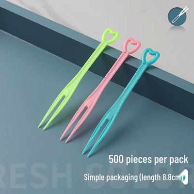 Tenedores Desechables de Plástico para Fruta y Pastel