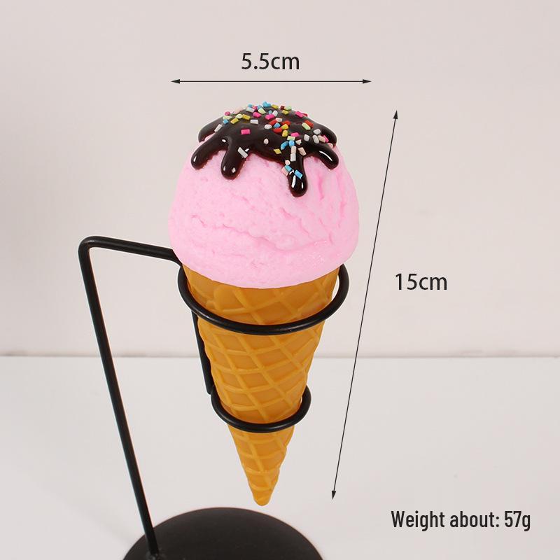 PVC Faux Ice Cream Cone for Display & Play