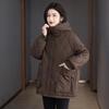 Women's Solid Color Hooded Padded Winter Jacket