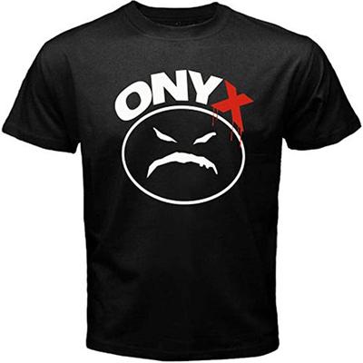 Onyx hip hop LOGO ZESPOŁU T-shirt Czarny z krótkim rękawem Wszystkie rozmiary S do 5XL JJ3668 Unisex T-shirt