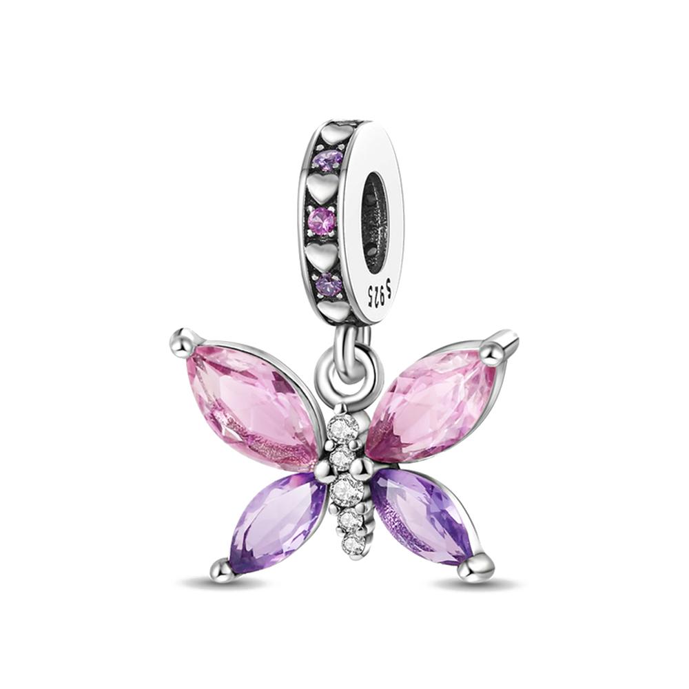 Copper Butterfly Bee Swallow Tree Charm Beads Fit For Original Bracelets Necklaces Diy Women'S Jewelry