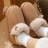 Cotton Slippers Women's Winter Indoor Home Non-slip and Warm Thick-soled Bag and Plush Cotton Shoes