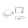 Adapter for spotlights and lamps for FiberFLEX 48VDC PDDK webbing rails