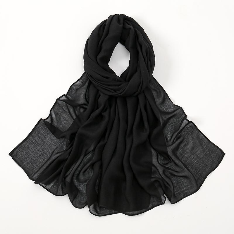 New Muslim Modal Hijab Rayon Cotton Shawls For Women Plain Scarf Big Size Headscarf Wraps Islamic Turban Headband 170*75cm