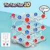 Gra planszowa szachy 3D Trening logicznego myślenia 2 graczy Dzieci Dorośli Edukacyjna Przezroczysta szachownica 3D Zabawka Maluchy Chłopcy Dziewczynki Prezent świąteczny