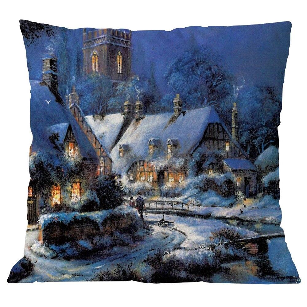 Bedroom Living Room Cushion Cover Home Decor Pillowcase Christmas Sofa
