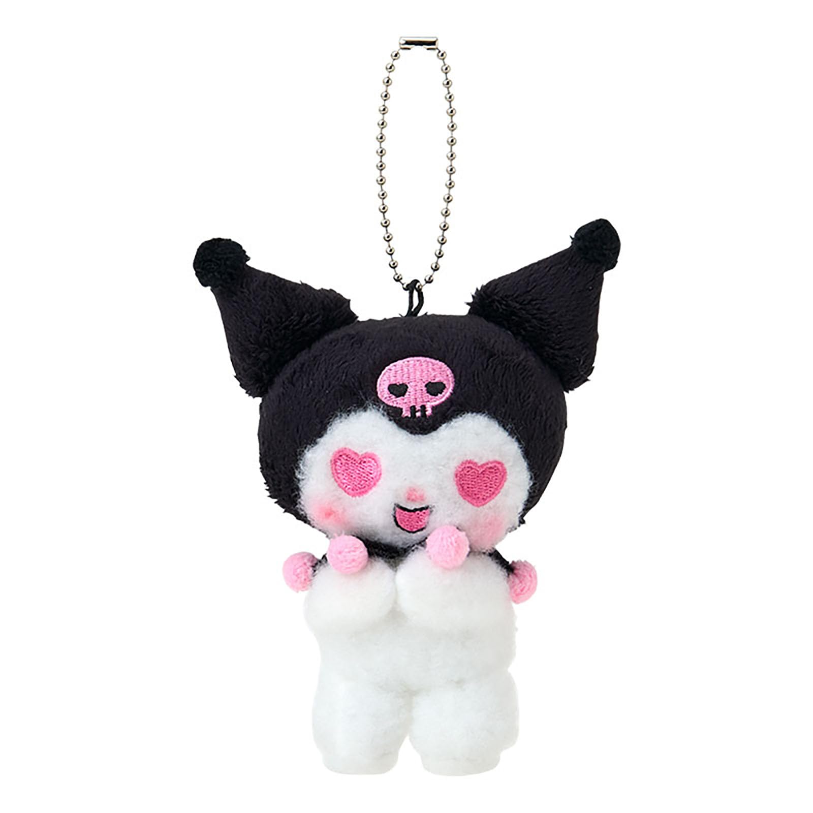 

Sanrio Mascot Heart Original My Melody Polyester and Ages 6 and 415308 Holder, (Netflix Anime & Kuromi), Kuromi, Steel, Up,
