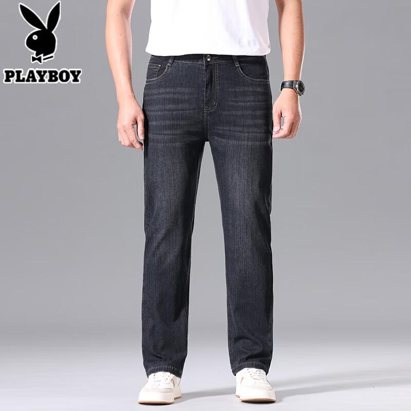 Playboy Men s High-Waist Straight-Leg Jeans 34