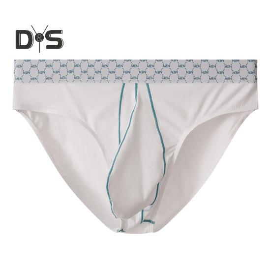 

Мужские треугольные трусы с высокой эластичностью, впитывающие пот, разнообразные цвета, хлопковые трусы со средней талией для повседневной носки, сна, работы и путешествий L белый