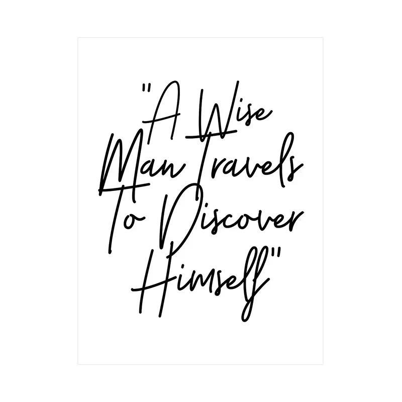 Minimalism English Sentences Inspirational Words Poster Canvas Print Painting Wall Art Picture Living Room Office Decor